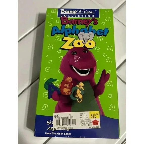 BARNEY'S ALPHABET ZOO (VHS Tape 1994) Barney & Friends Collection NEW Sealed - Picture 1 of 5